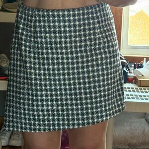 Pink Lily Plaid Skirt